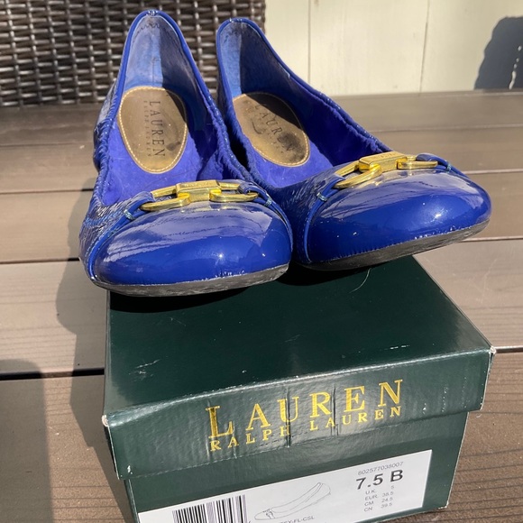 Ralph Lauren Crinkle Patent Flat - Picture 5 of 5